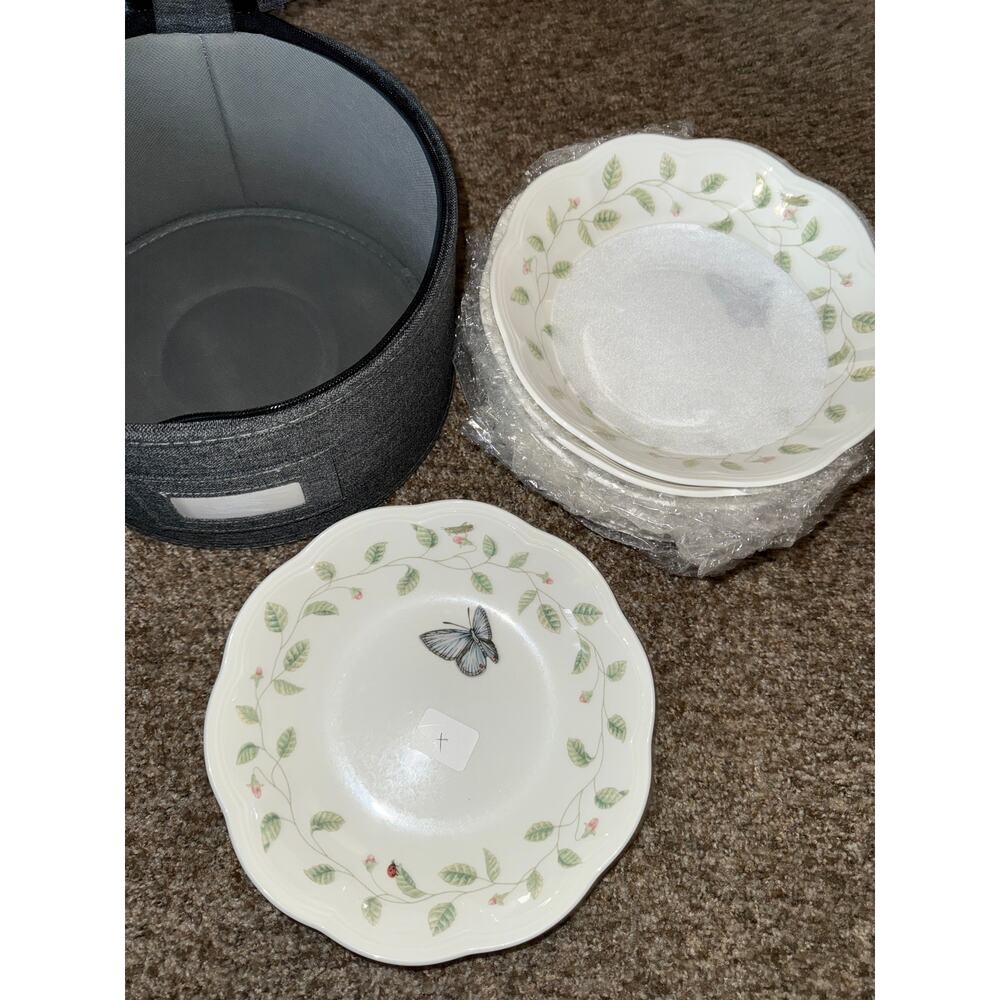 Set Of 10 lenox plates butterfly meadow